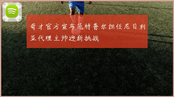 奇才官方宣布范特普尔担任尼日利亚代理主帅迎新挑战